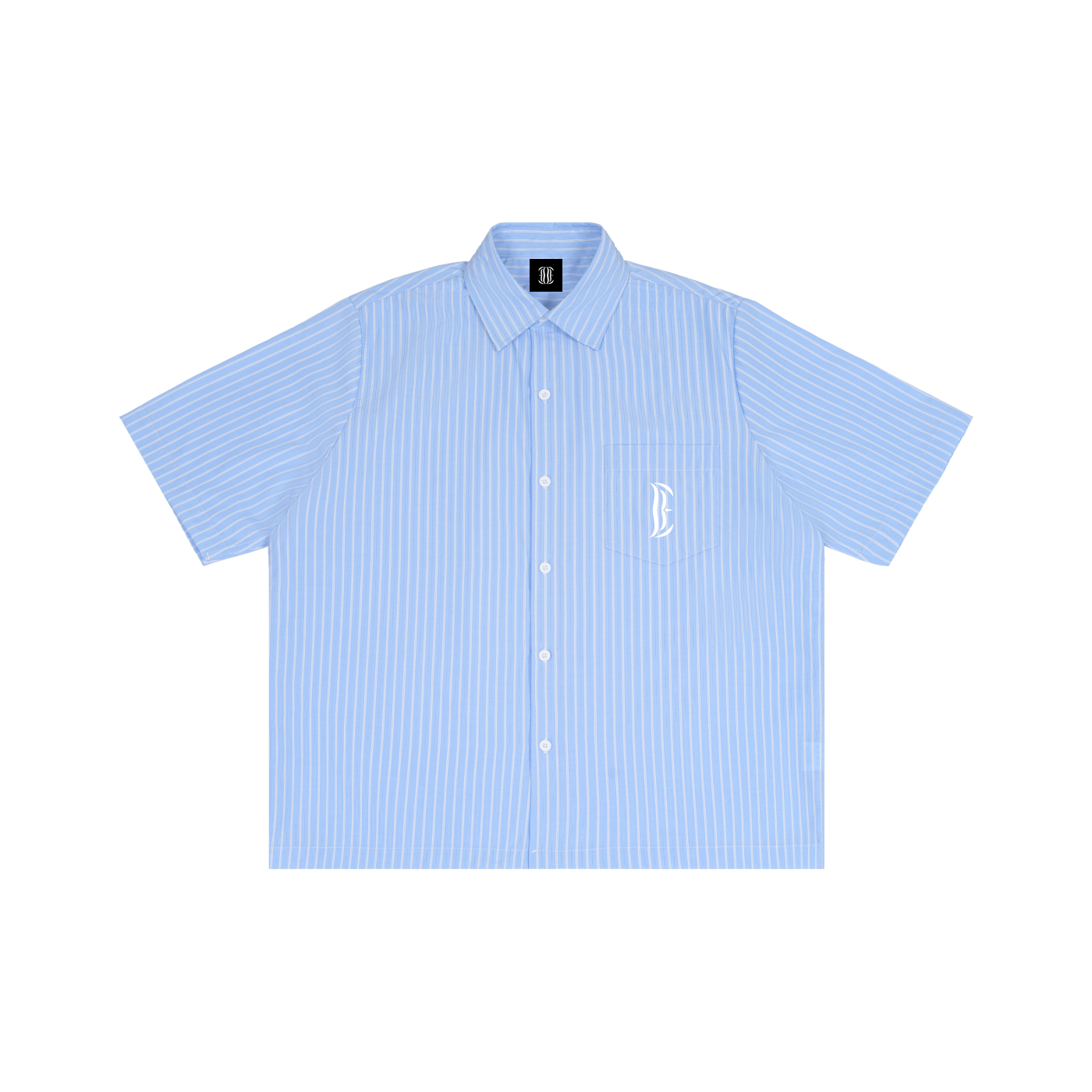 Striped Boxy Short Sleeve Shirt