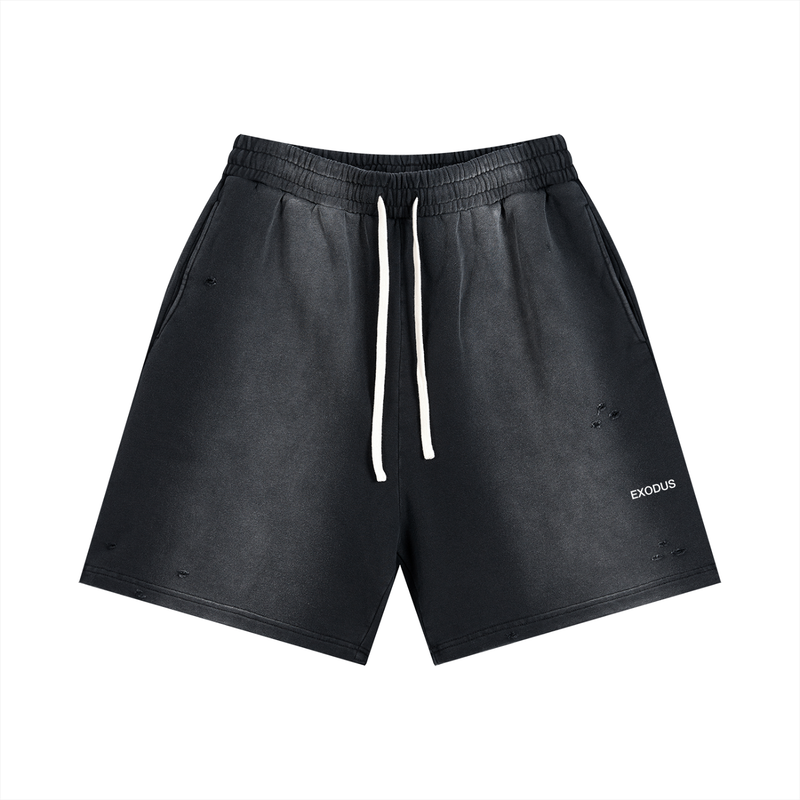 Sun Fade Distressed Shorts