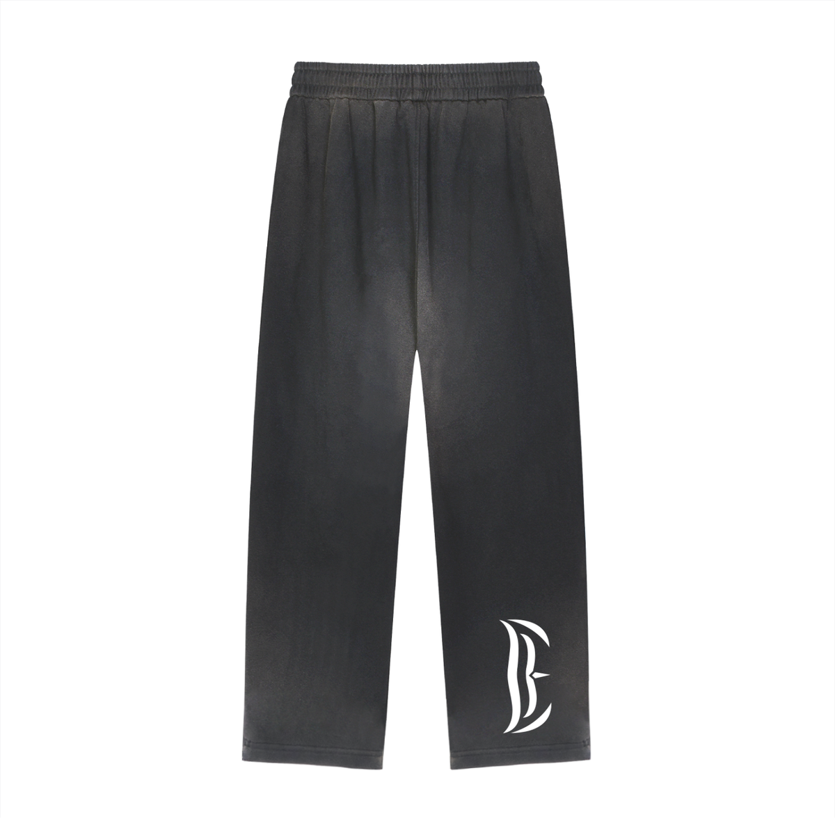 Sun Fade Raw Edge Straight-Leg Sweatpants