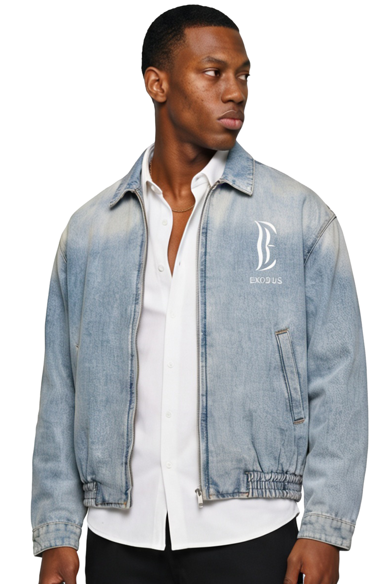 Exodus Vintage Wash Full-Zip Denim Jacket