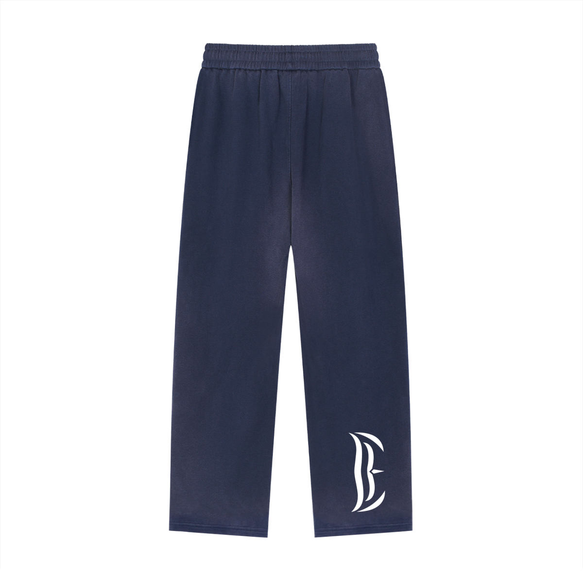 Sun Fade Raw Edge Straight-Leg Sweatpants