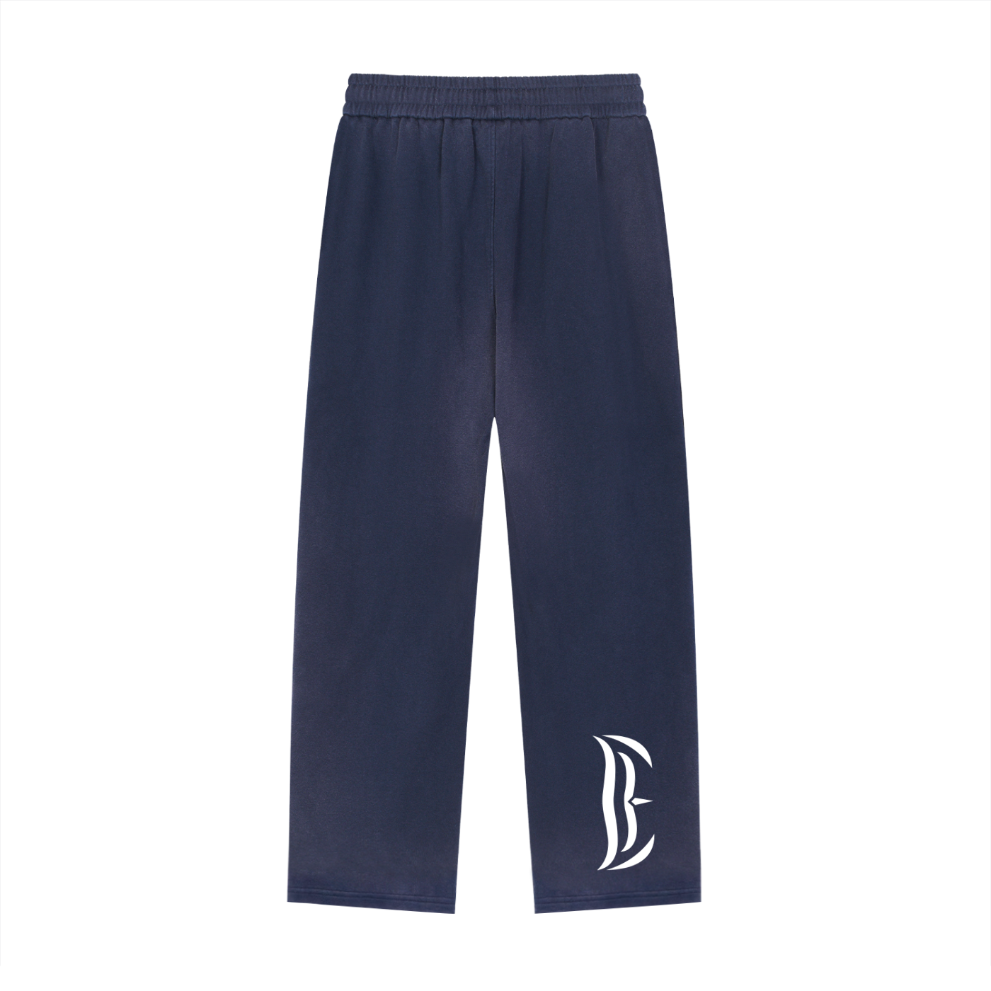 Sun Fade Raw Edge Straight-Leg Sweatpants