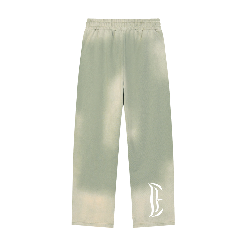 Sun Fade Raw Edge Straight-Leg Sweatpants