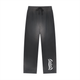 Sun Fade Raw Edge Straight-Leg Sweatpants