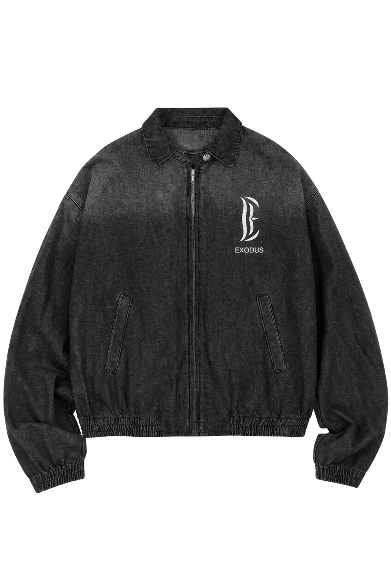 Exodus Vintage Wash Full-Zip Denim Jacket