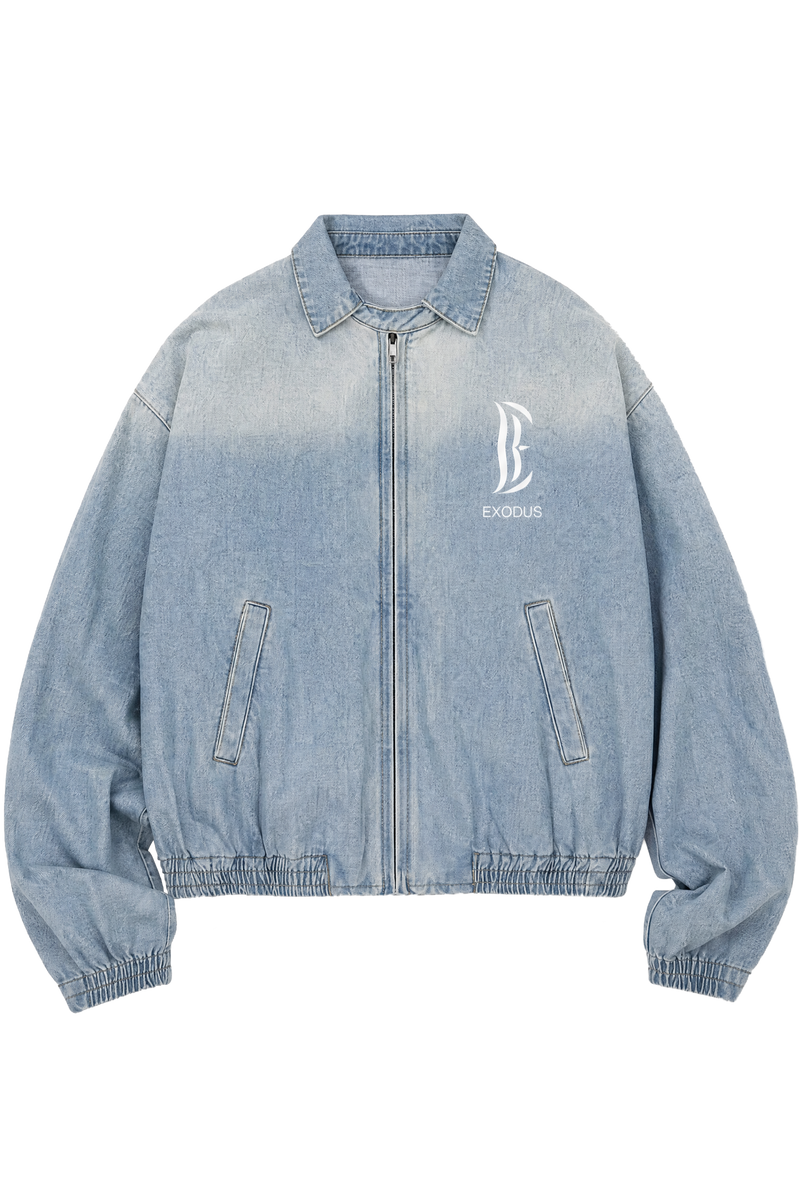 Exodus Vintage Wash Full-Zip Denim Jacket