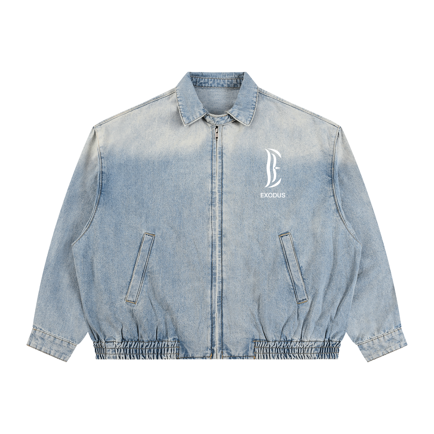 Exodus Vintage Wash Full-Zip Denim Jacket