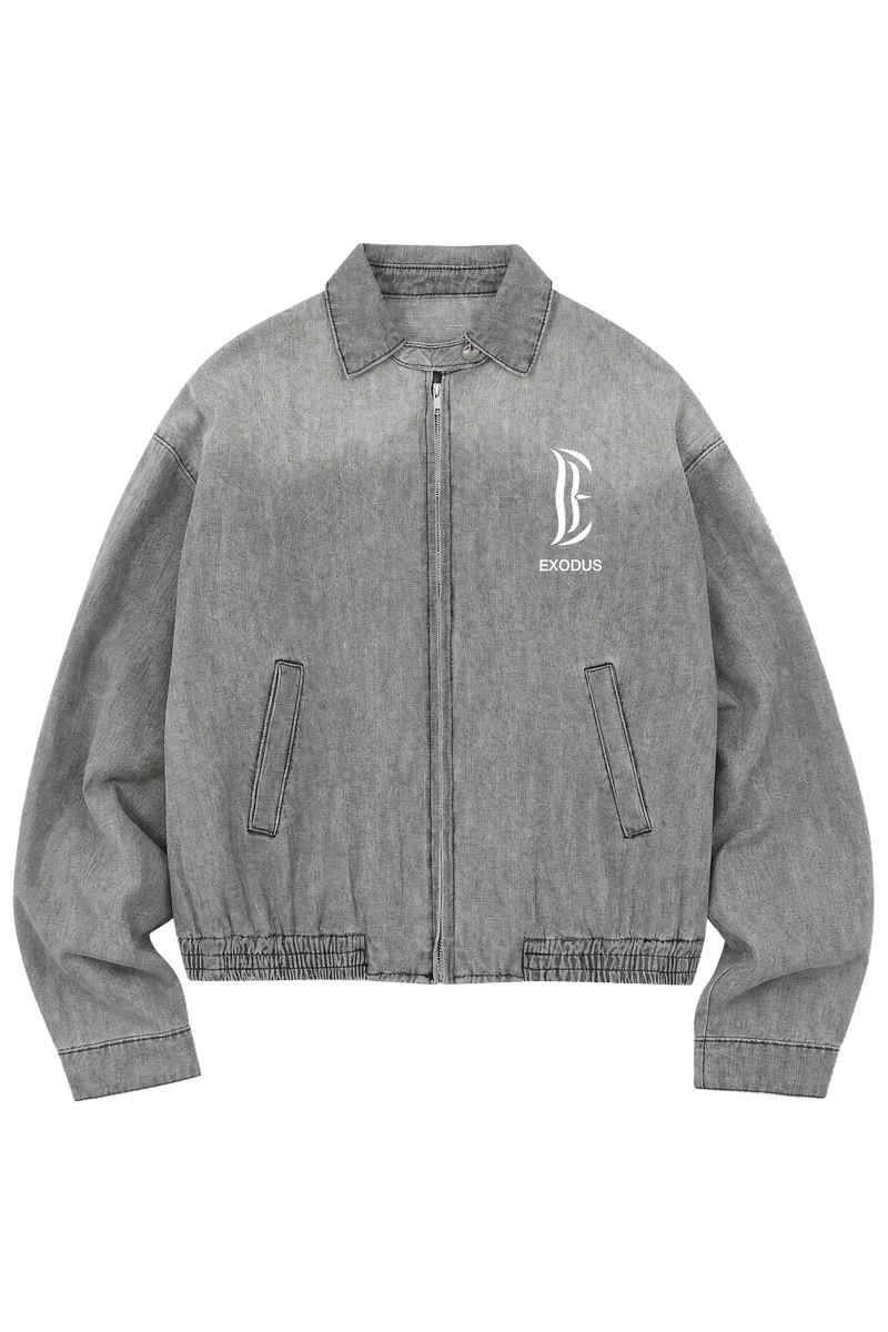 Exodus Vintage Wash Full-Zip Denim Jacket