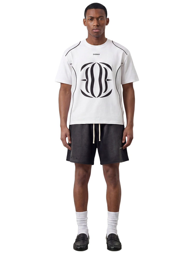 Contrast Piped Panel T-Shirt