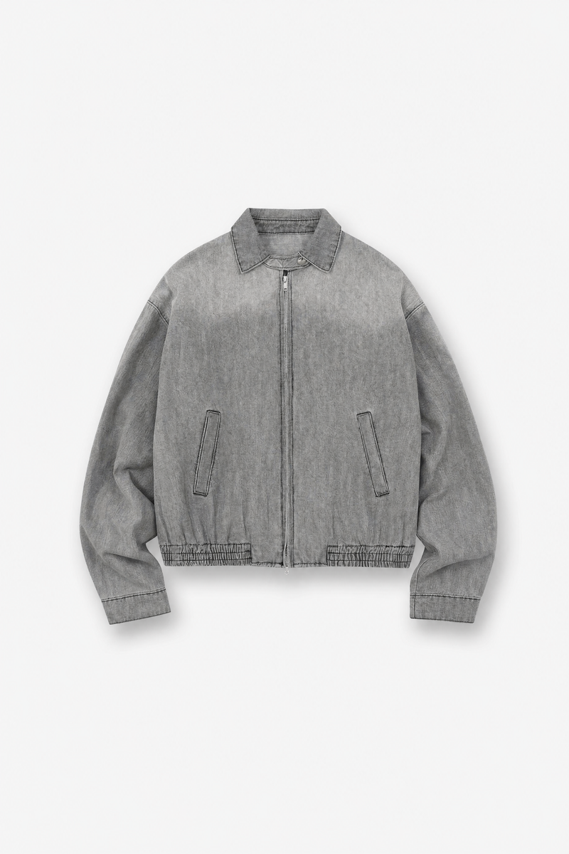 Exodus Vintage Wash Full-Zip Denim Jacket