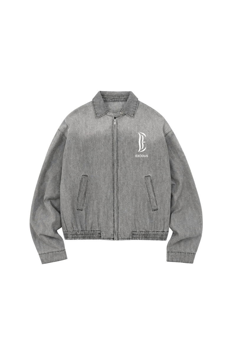 Exodus Vintage Wash Full-Zip Denim Jacket