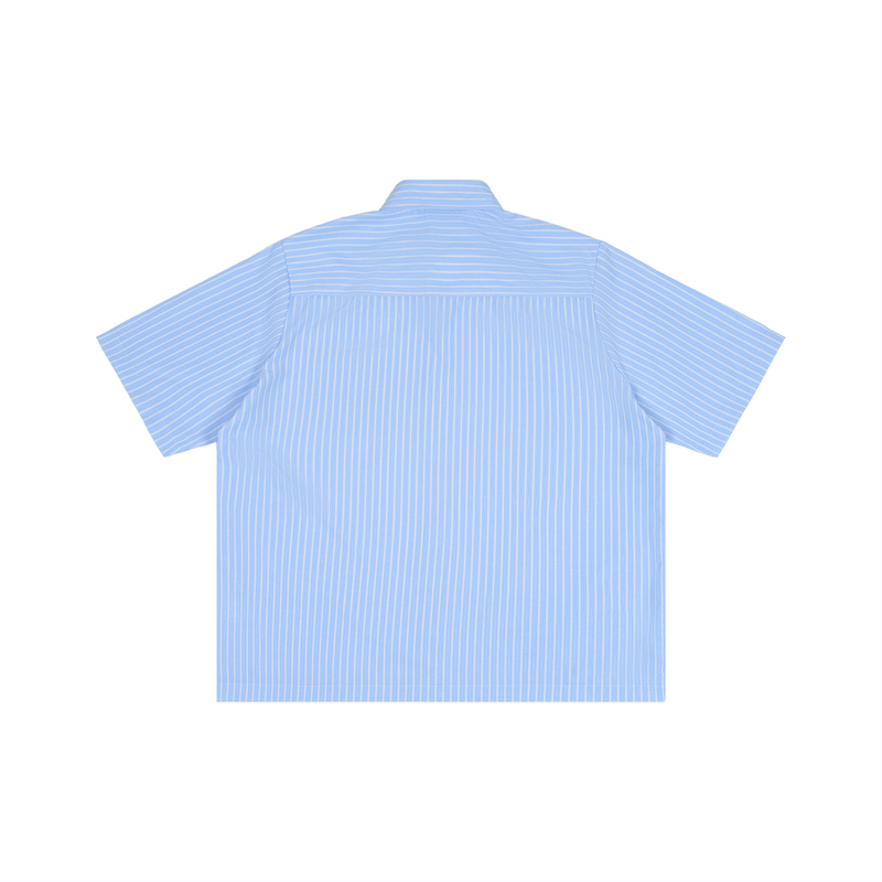 Striped Boxy Short Sleeve Shirt