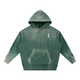 Vintage Washed Frayed Fleece Hoodie