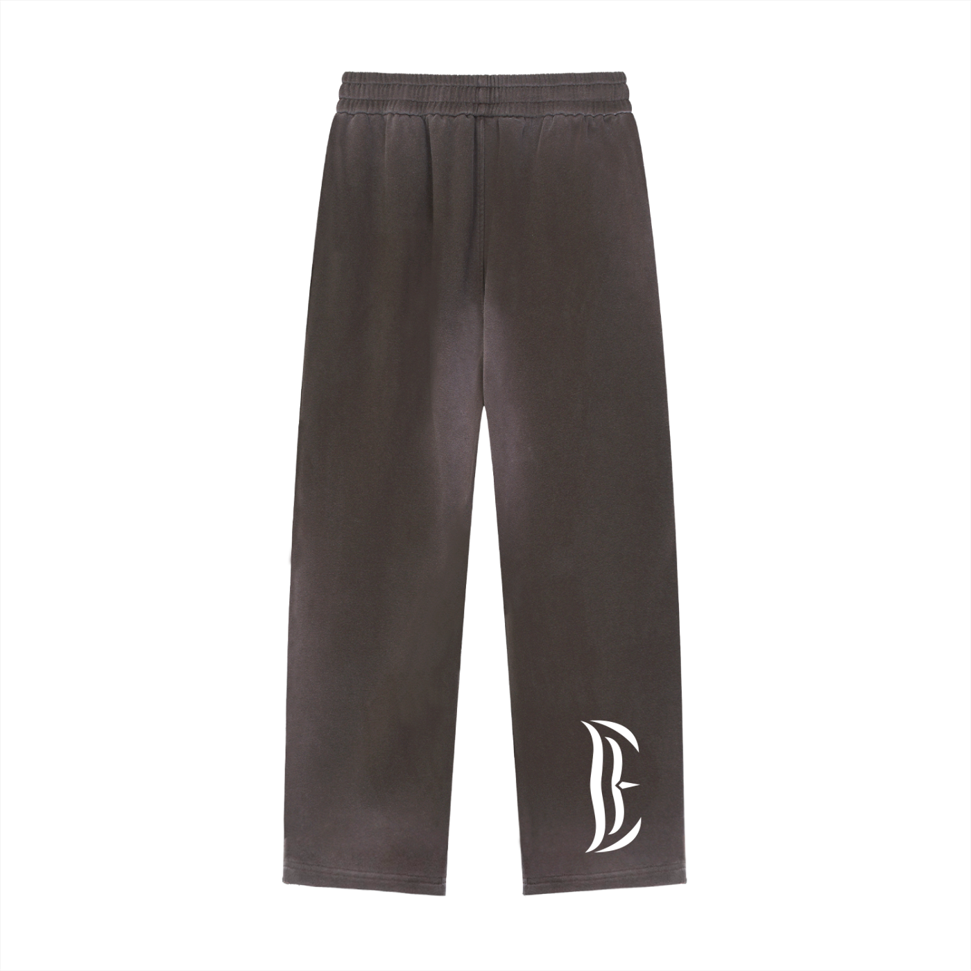 Sun Fade Raw Edge Straight-Leg Sweatpants