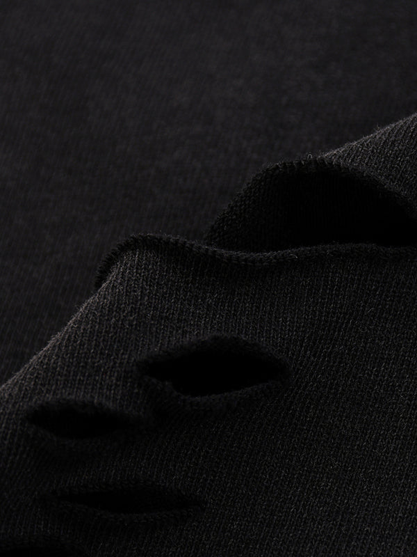 Snow Washed Raw-Hem T-Shirt