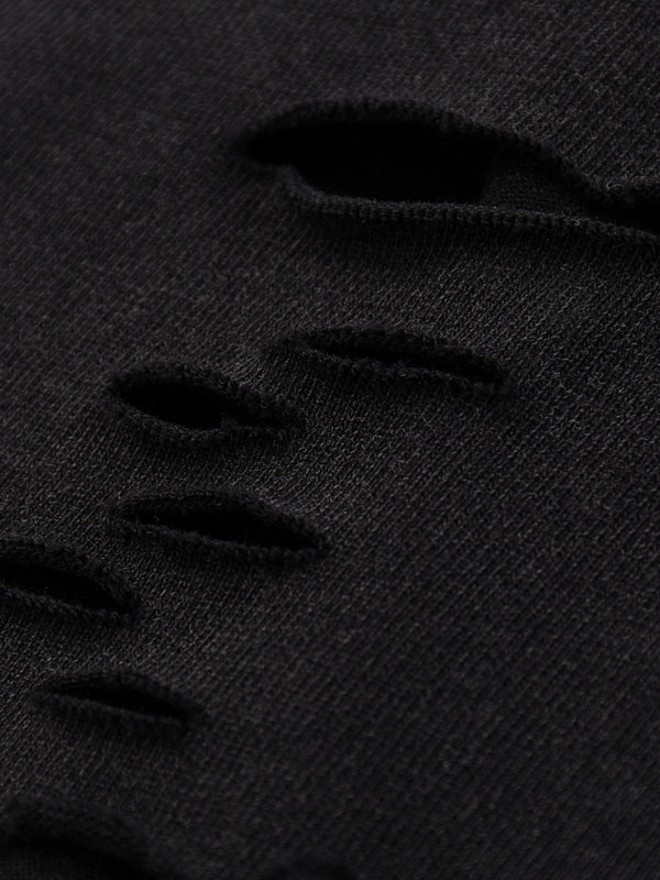 Snow Washed Raw-Hem T-Shirt