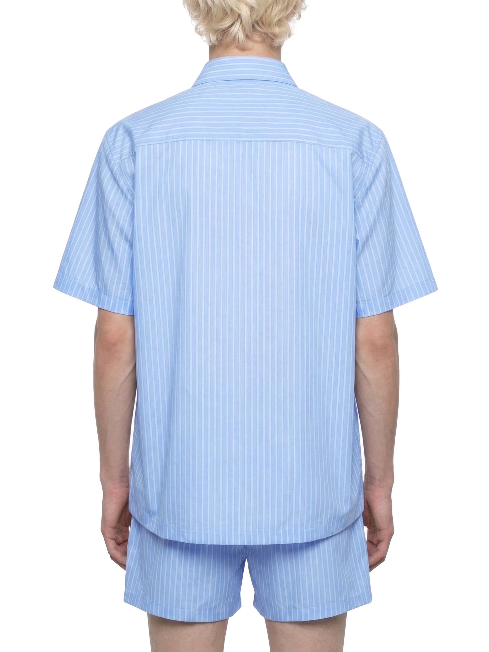 Striped Boxy Short Sleeve Shirt
