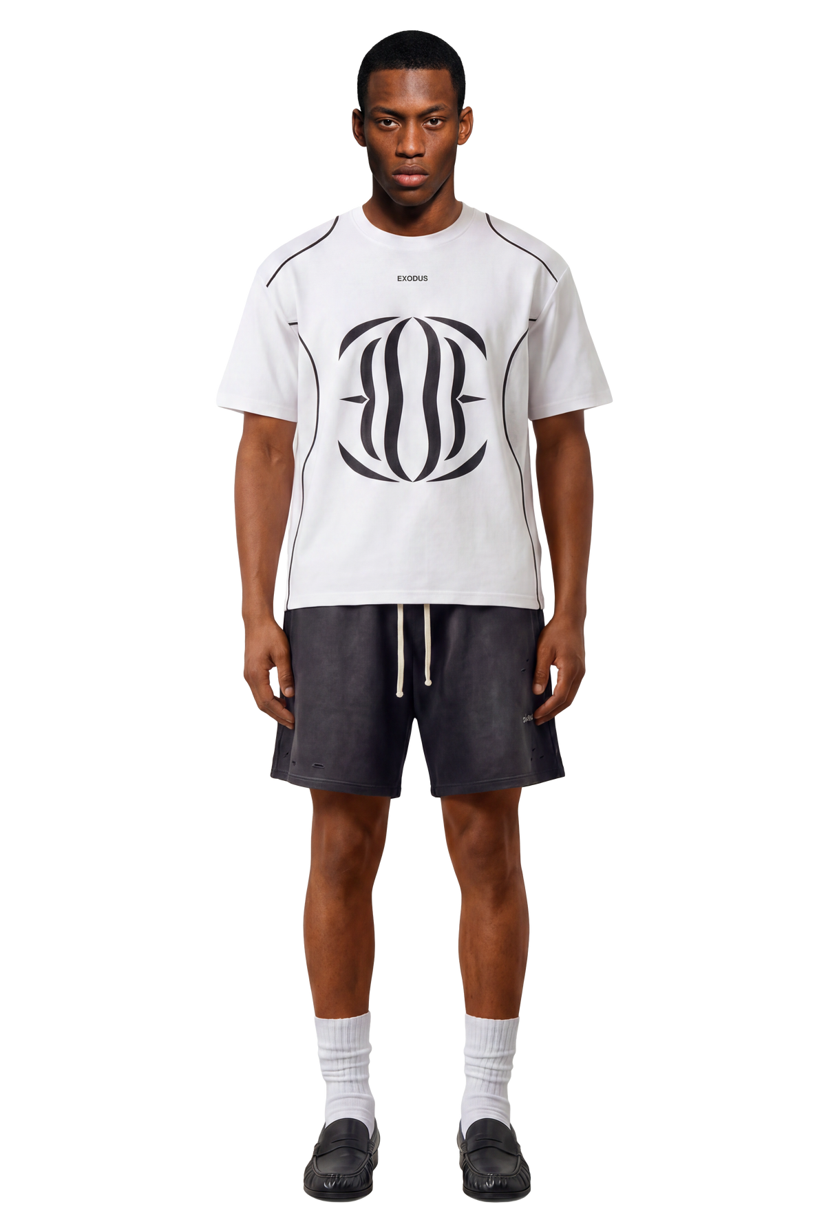 Contrast Piped Panel T-Shirt