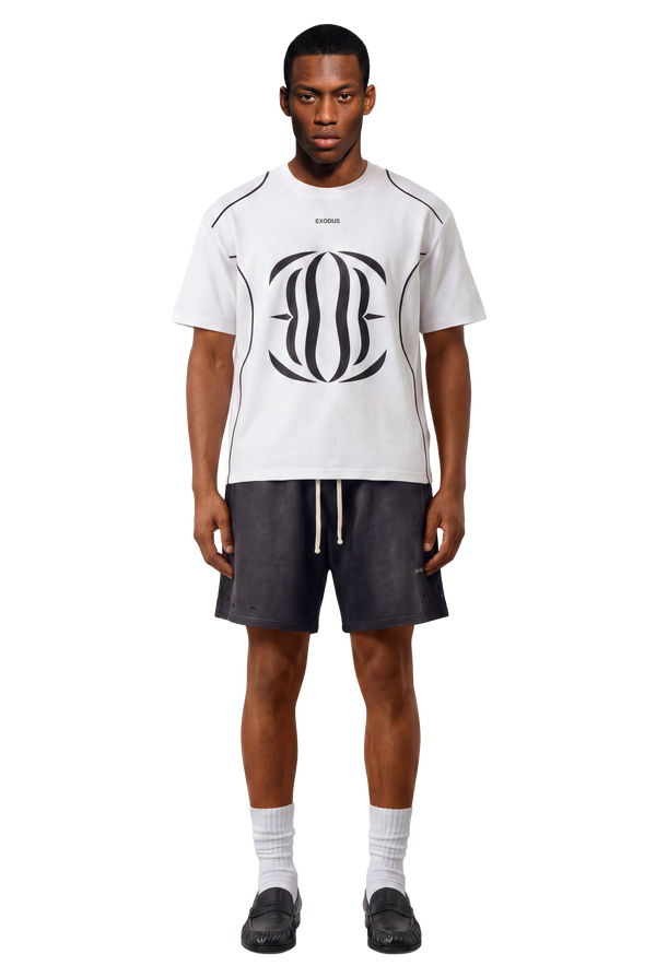 Contrast Piped Panel T-Shirt