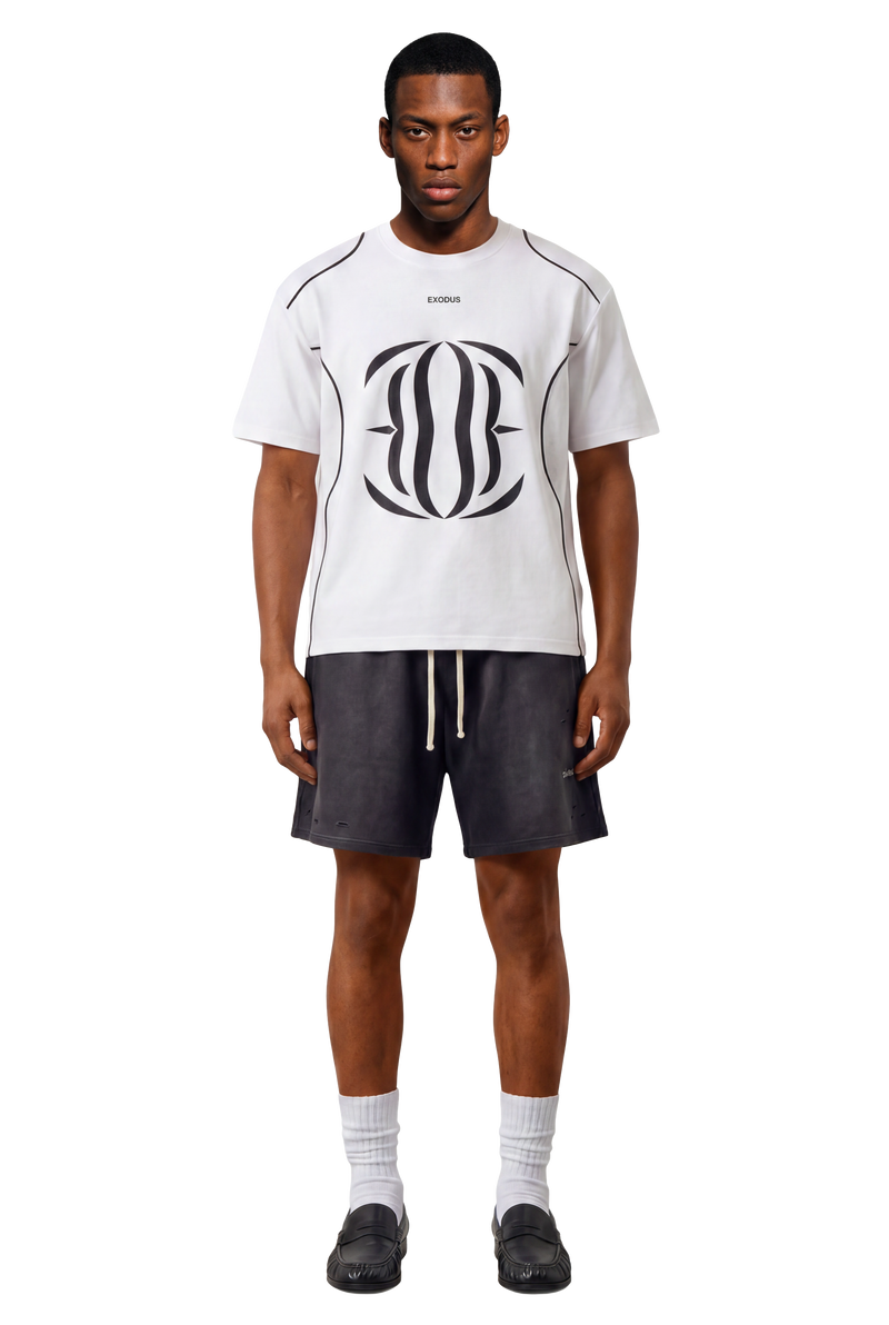 Contrast Piped Panel T-Shirt